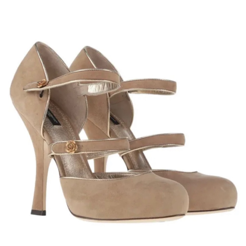 NEW DOLCE & GABANNA  Maryjane Heels, With Original Box and Sleeper 36.5  6.5